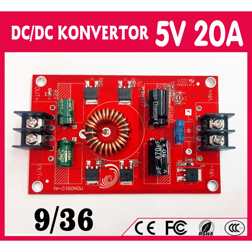 DC/DC  5V 20 Amper