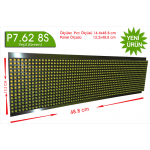 P7,62 8S dip yeşil led panel 16X64 